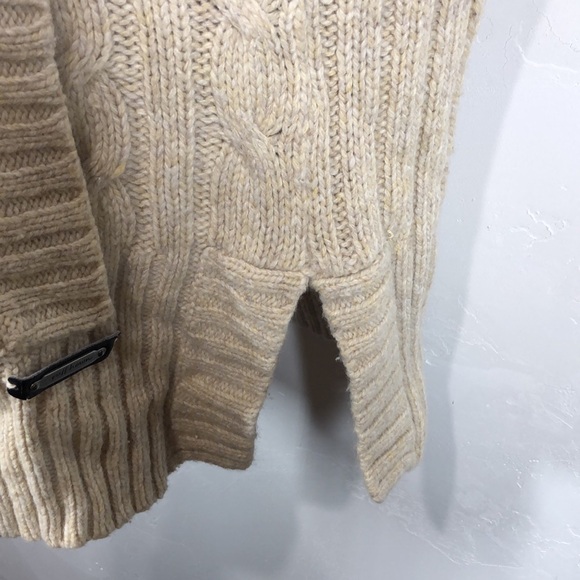 Ruff Hewn tan cable net tunic sweater size small - Picture 8 of 12